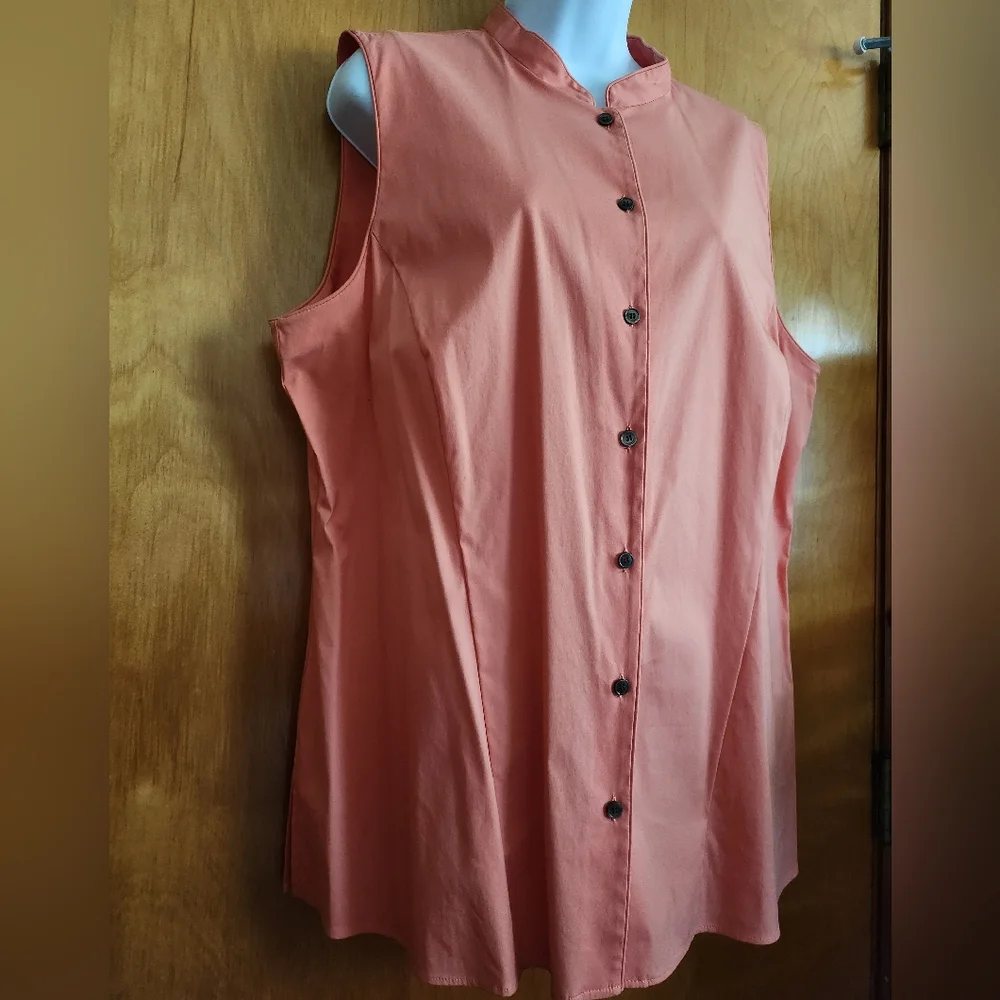 Lafayette 148 Blouse Short Sleeve Shirt - Picture 5 of 10